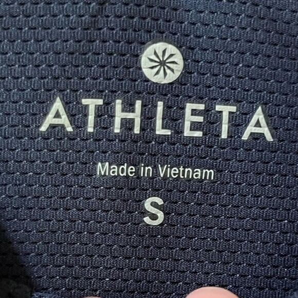 ATHLETA Racerback Tank Top Navy Black White Women’s Size Small - Picture 5 of 7